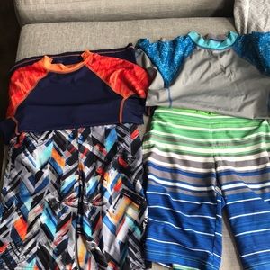 Boys swimsuit with rash guard